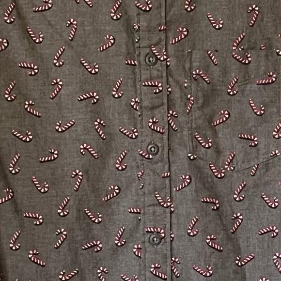 Arrow Blue Jeans Co Flannel Candy Cane Christmas Shirt - Small - Picture 4 of 10